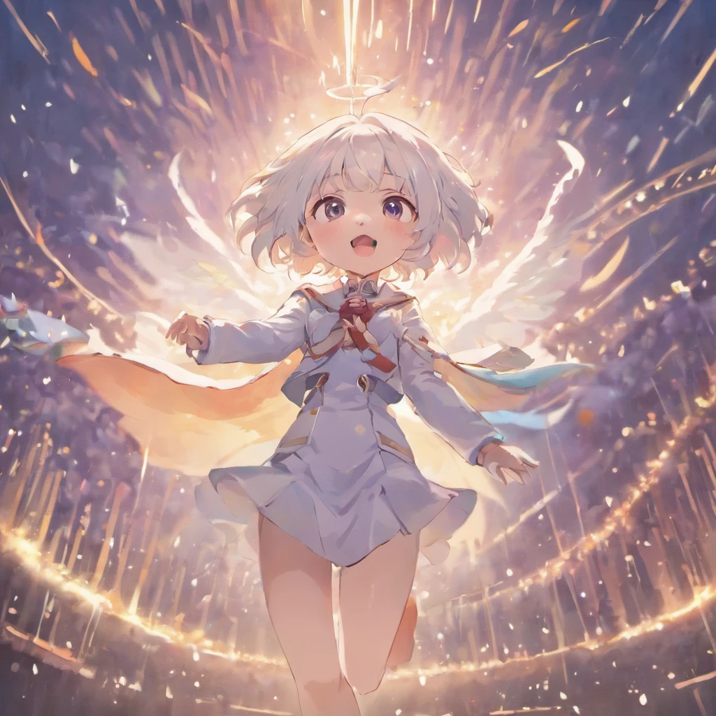 White hairs、fluffy fur、a 18 year old girl、White puppy、Vigorous、Puppy who loves anime、,, furry animal,Instagram icon、A charming smile、Jump to the sky、Office Lady Style Clothes、tight outfit、Women's Suit、