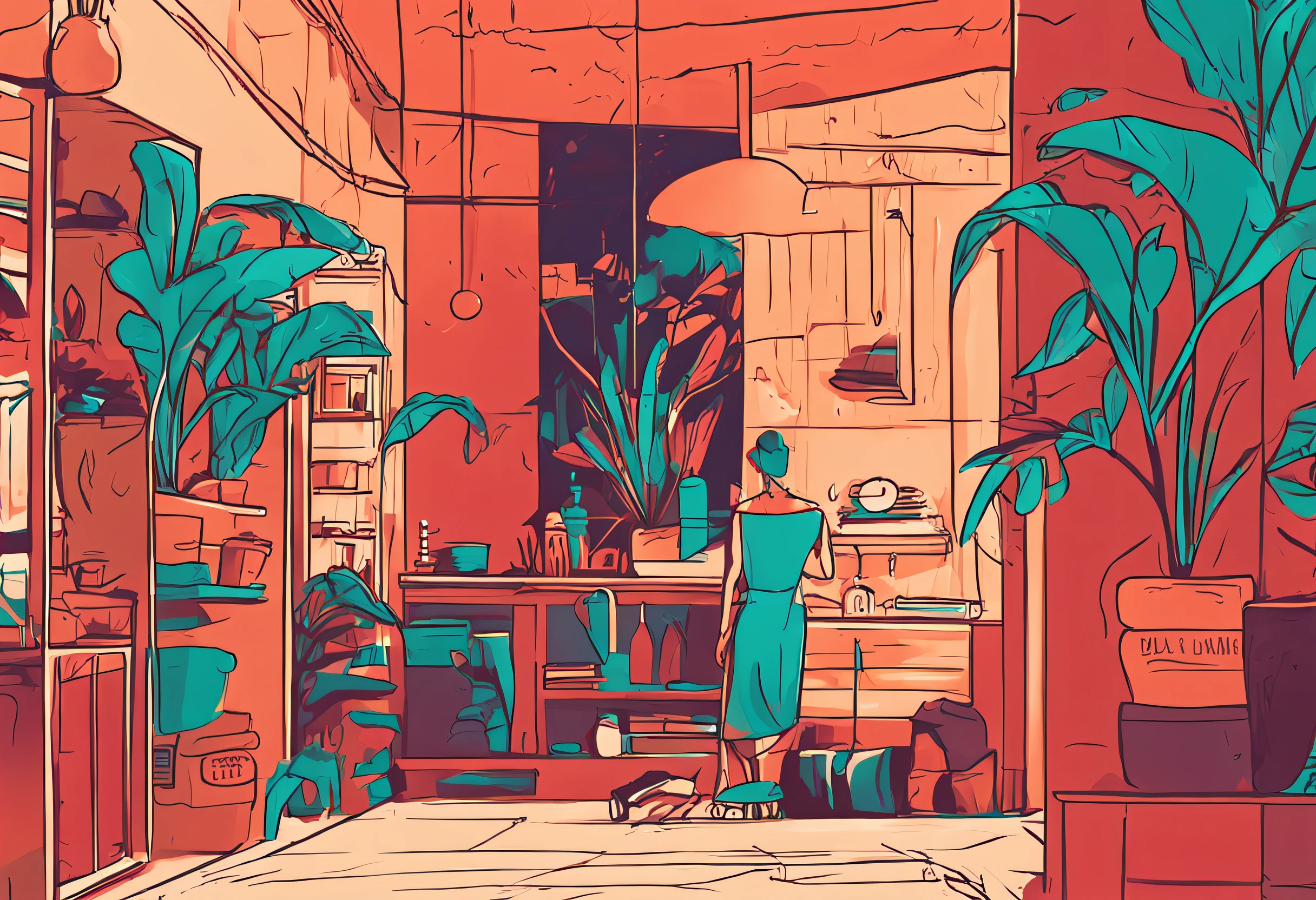 Simple warm background