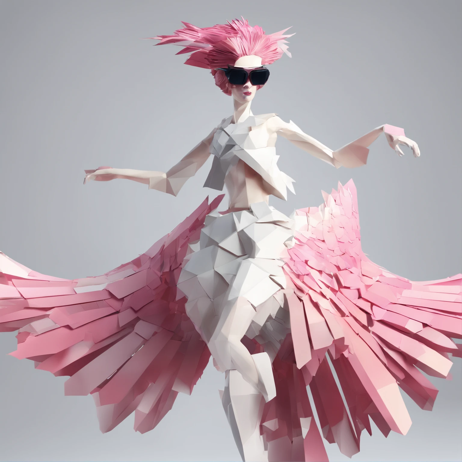 flying though the air、((From the neck down is human))、((Chicken Man with only the head))、body builder、pop music、colourfull、full body Esbian、The head is a chicken bird human、body builder、Dynamism、Powerful、It's an image that surprises everyone.、Perfect alignment, Jacket Chicken Human Cute Head,Crystal Vase,Rose flower, Wearing sunglasses, cheerfulness, Standing position, Abstract beauty, Centered, Looking at the camera, Facing the camera, Approaching perfection, Dynamic, Highly detailed, Smooth, Sharp Focus, 8K, hight resolution, Illustration, art by carne griffiths and wadim kashin, White background