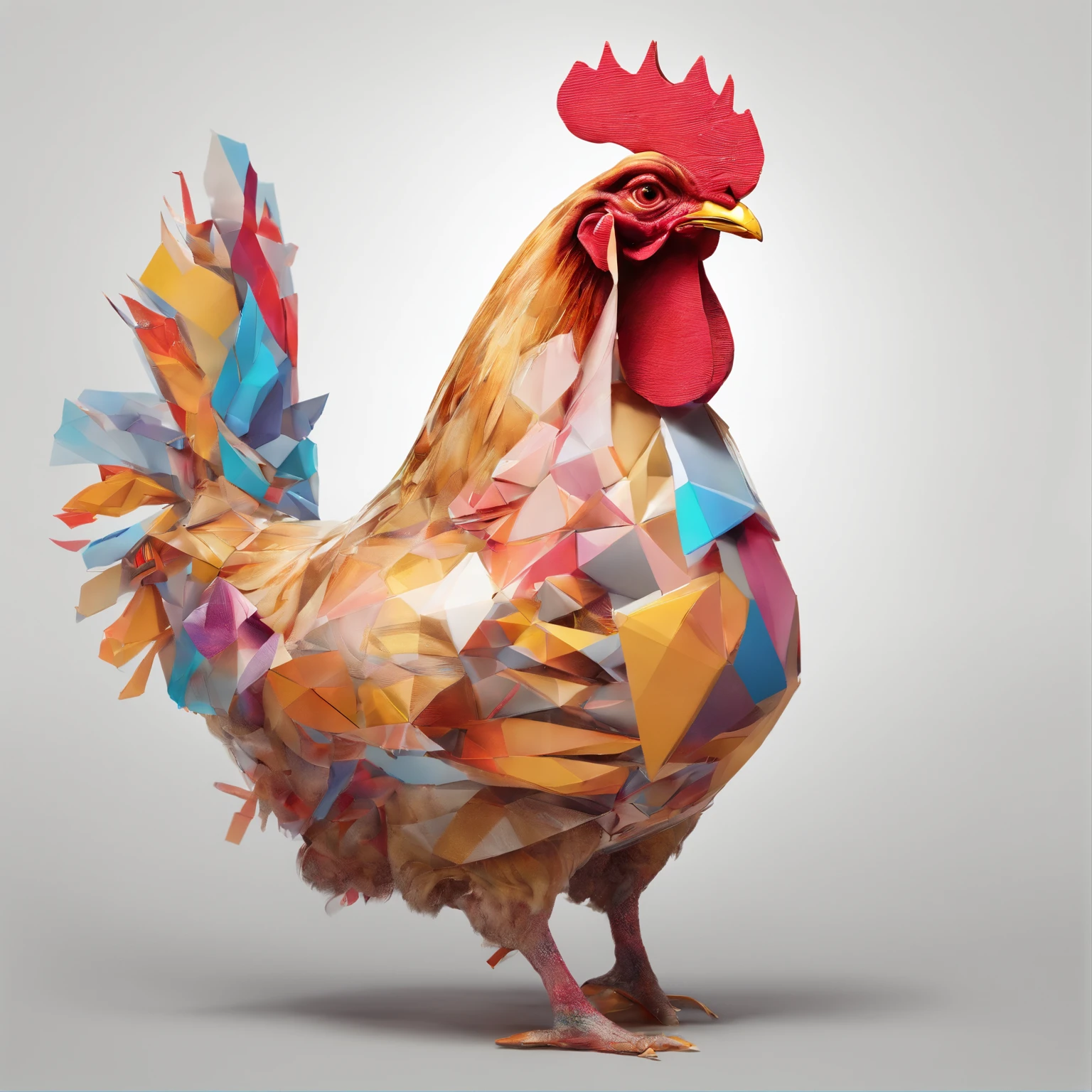 (((The head is a chicken human)))、flying though the air、body builder、Only the head is a chicken human、colourfull、Perfect alignment, body builder、Chickens only the head,Crystal Vase,Rose flower, Wearing sunglasses, cheerfulness, Standing position, Abstract beauty, Centered, Looking at the camera, Facing the camera, Approaching perfection, Dynamic, Highly detailed, Smooth, Sharp Focus, 8K, hight resolution, Illustration, art by carne griffiths and wadim kashin, White background、Kitchen car、body builder、Man with a chicken head、Create a captivating photoshoot featuring Chicken Man, Wear a magnificent tanjak as a traditional headpiece. A majestic head places a chicken human on an enchanting grand throne, Castle in Another World. Use creative editing techniques、Head blends chicken human and luxurious settings seamlessly, Elevate the overall atmosphere with subtle magic and ethereal elements. This piece should evoke a strong sense of awe, power, and Enchanted, Chicken-headed bodybuilder in glittering costume、Invites the viewer to an enchanted and mythical world where only the king of chickens rules only the head