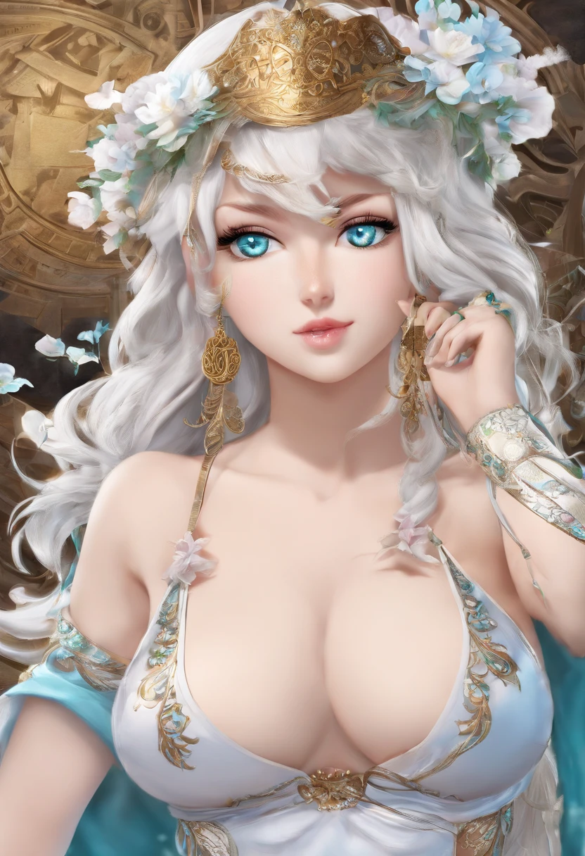 Beautiful girl 18 years old, Софития Александра - Soul Calibur, (pouty lips, Cyan eyes, expressive cheekbones, Upturned eyebrows, Lush long hair), goddess beauty, stands with legs apart. (completely naked: 1,1), hourglass figure, Wasp waist, shaved chubby pubis, NSFW, (view from bottom: 0,9), (frontal view: 1,1), photo RAW, topquality, (tmasterpiece: 1.3), high detail Color RAW Photo, professional photo of a, extremely detailed CG 8k wallpaper block, realisti, realisti, photo RAW, tmasterpiece, beste-Qualit, hight resolution, well lit, (Author: Dagasi: 1.1), BREAK, Masterpiece, High Resolution, 8K, Detailed background, hiquality, BREAK, BREAK, ((Ancient Greek goddess of beauty Aphrodite, white colored hair, Cyan eyes, Detailed, Highly detailed pubis, pudgy ))