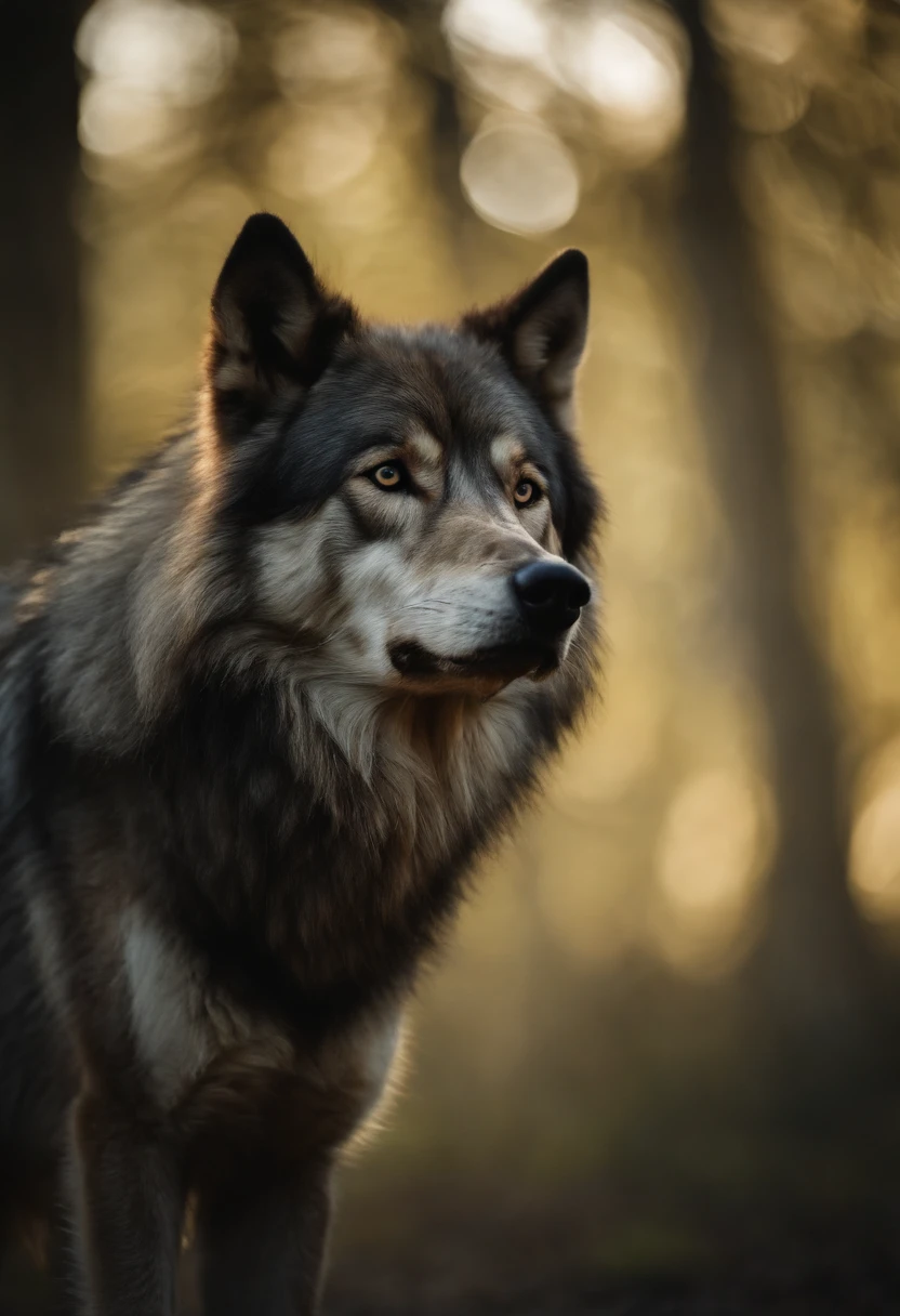 Lewd feral wolf