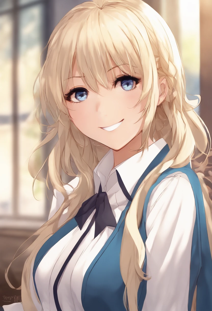 Beautiful girl in maid、(Top quality illustrations:1.2), (pretty girl:1.1), (1 girl、17 years old、Top quality illustrations:1.2), (1 girl、Kind eyes、blue eyes:1.2)、Blonde、Semi-long hair、Mature、Large Breasts、smile、(Black and white maid costume) 、sexy、White background、Simple Background
