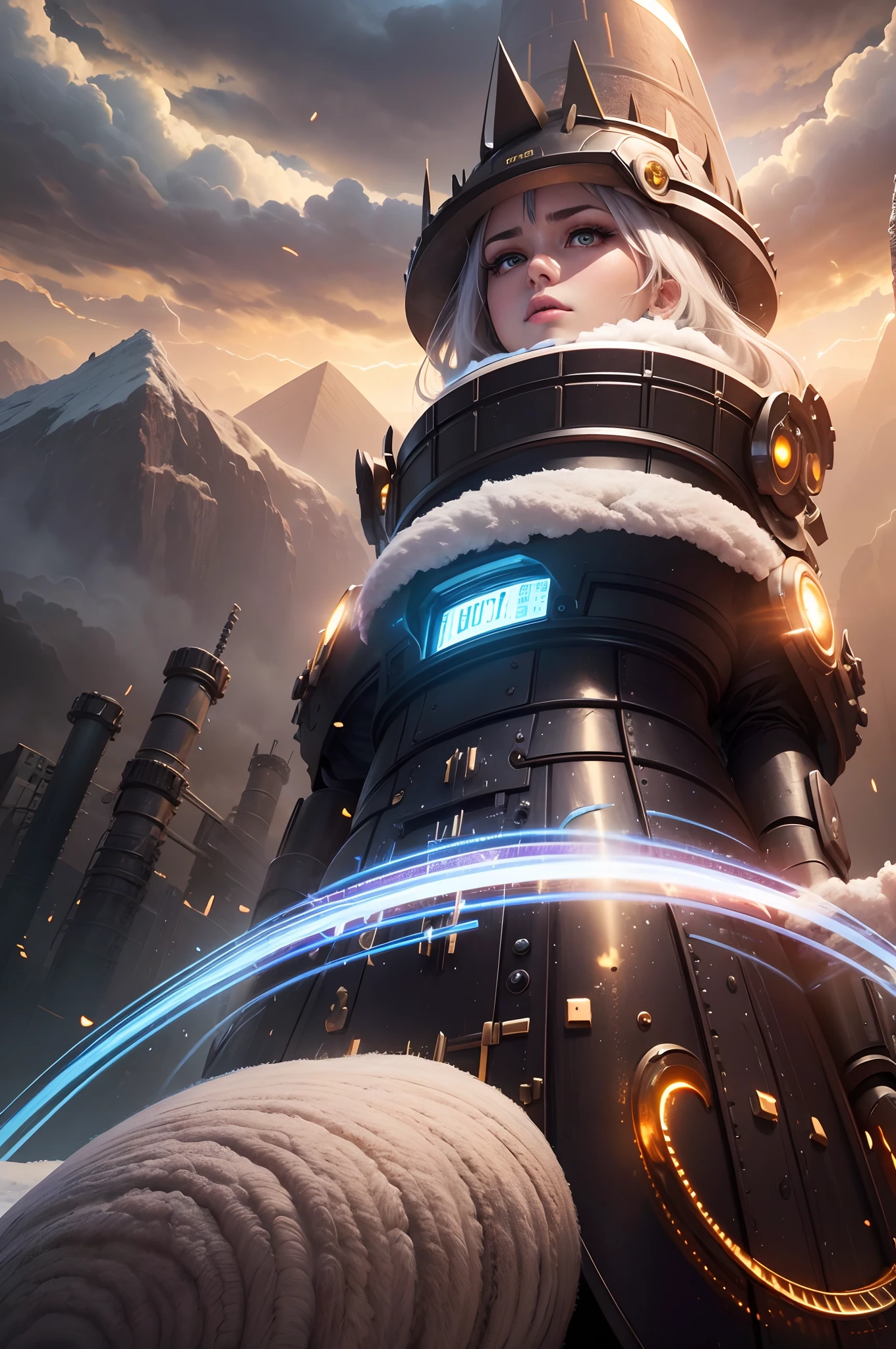realistic visual effects,attractive beautiful,dramatic contrast,Gentle lighting,Delicate warmth,the soft light,hyper HD,Extremely colorful,best qualityer,Snow-whiteskin,8K high quality,Sexy goddess,A pair of big eyes are beautiful and moving,White skin,Makeup,Sexy outfit,Armed with futuristic modern weapons,gold;jewely;Blue Electric,【Background with】Large gears,Large gears,Doomsday ruins,Giant tornado,Strange sky,Lightning Thunder,The setting sun burns the dark clouds,Multiple planets,The end of the world,Multiple planets,Mards,Jupiter,Mercury,Strange sky,Giant Tornado ultra-futuristic car,Cool headlights。realistic visual effects,attractive beautiful,dramatic contrast,Gentle lighting,Delicate warmth,the soft light,hyper HD,Extremely colorful,best qualityer,Snow-whiteskin,8K high quality,Sexy goddess,A pair of big eyes are beautiful and moving,White skin,Makeup,Sexy outfit,Armed with futuristic modern weapons,gold;jewely;Blue Electric,【Background with】Large gears,Large gears,Doomsday ruins,Giant tornado,Strange sky,Lightning Thunder,The setting sun burns the dark clouds,Multiple planets,The end of the world,Multiple planets,Mards,Jupiter,Mercury,Strange sky,The Eiffel Tower,Egyptian pyramids,Great Wall of China,Giant Tornado ultra-futuristic car,Cool headlights。realistic visual effects,attractive beautiful,dramatic contrast,Gentle lighting,Delicate warmth,the soft light,hyper HD,Extremely colorful,best qualityer,Snow-whiteskin,8K high quality,Sexy goddess,A pair of big eyes are beautiful and moving,White skin,Makeup,Sexy outfit,Armed with futuristic modern weapons,gold;jewely;Blue Electric,【Background with】Large gears,Large gears,Doomsday ruins,Giant tornado,Strange sky,Lightning Thunder,The setting sun burns the dark clouds,Multiple planets,The end of the world,Multiple planets,Mards,Jupiter,Mercury,Strange sky,The Eiffel Tower,Egyptian pyramids,Great Wall of China,Giant Tornado ultra-futuristic car,Cool headlights。