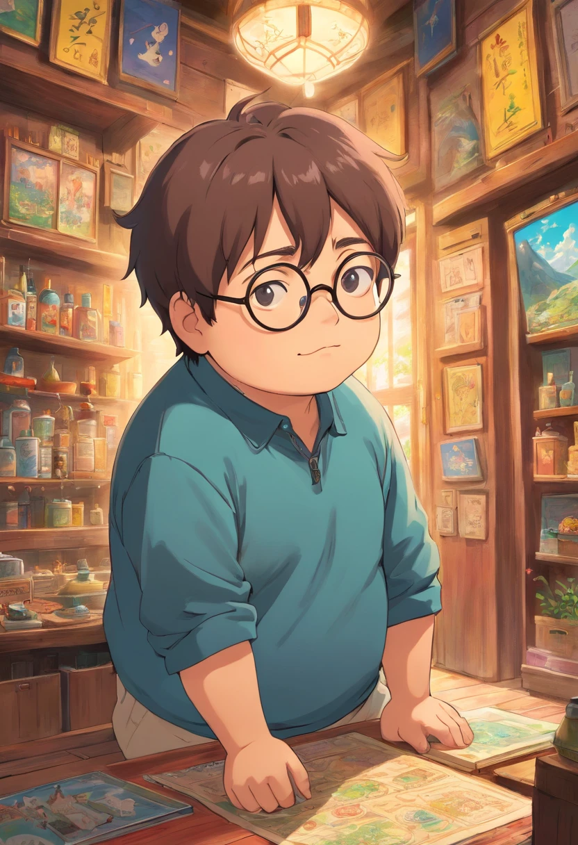 boy chubby with glasses