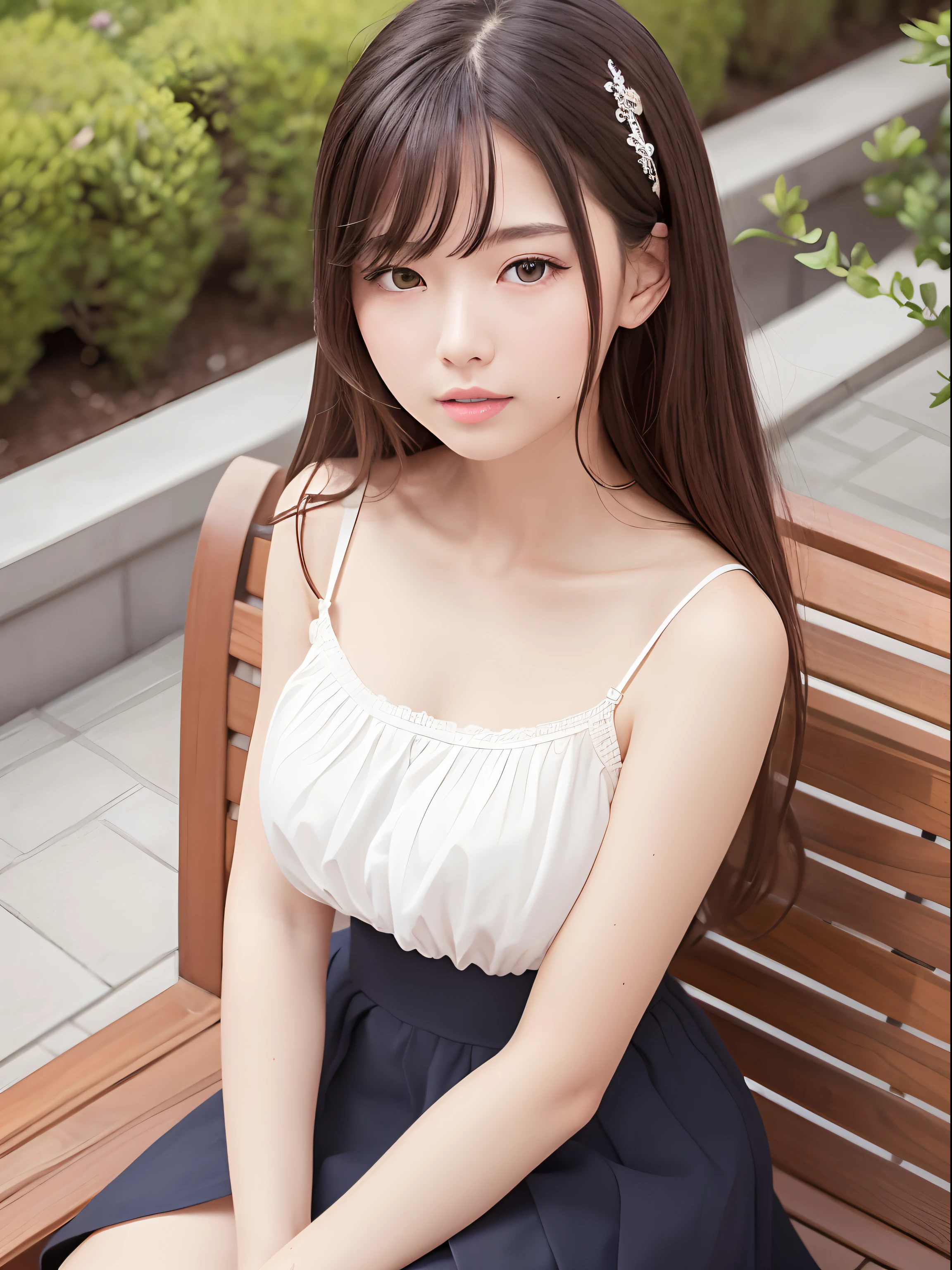 Highest Quality, excellent details, 超A high resolution, (fidelity: 1.4), The best illustrations, favor details, Highly condensed 1girl, with a delicate and beautiful face, Delicate collarbones, High Quality Fishtail Skirt, Shyness,Sit up