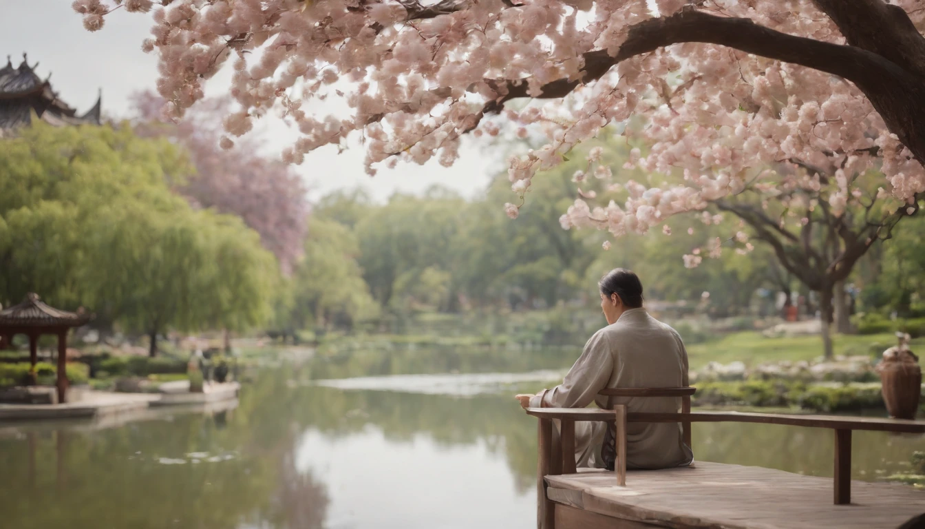 Large parks,chii,water bloom,Dynasty