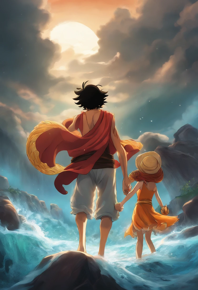 luffy com a nami