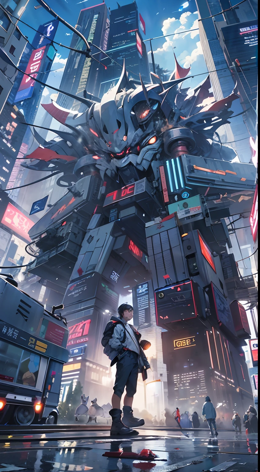 Background with、