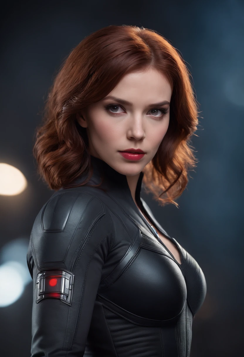 Brazilian actor Bruna Marquizine as a black widow from the Marvel universe, em ambiente urbano, super detalhado, Super detailed Black Widow costume, estudo facial de alta qualidade, corpo inteiro, Super quality for competition, (Corpo Perfeito: 1.1), (Cabelos curtos ondulados: 1.2), corpo inteiro, Pose casual, Pose bonita, (papel de parede CG 8k extremamente detalhado), (extremamente delicado e bonito), (master part), (best quality: 1.0), (ultra-high resolution: 1.0), beautiful lighting, perfect lighting, sombras realistas, [high resolution], pele detalhada, super detalhado (((colorido))), arte digital, arte conceitual de metal gear solid, arte conceitual de corpo inteiro, Arte conceitual especializada com alto detalhe, Arte conceitual como Ernest Halimov, Arte conceitual do jogo FPS, arte conceitual, estilo craig mullins, arte conceitual de videogame, 4k