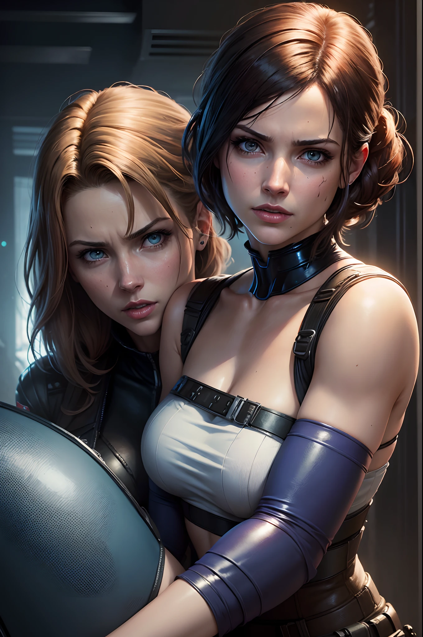 masterpiece, best quality, 8k, super detailed skin, shows ass, jealous, cute, 1girl, short hair, sexy, a secret society of time travelers,