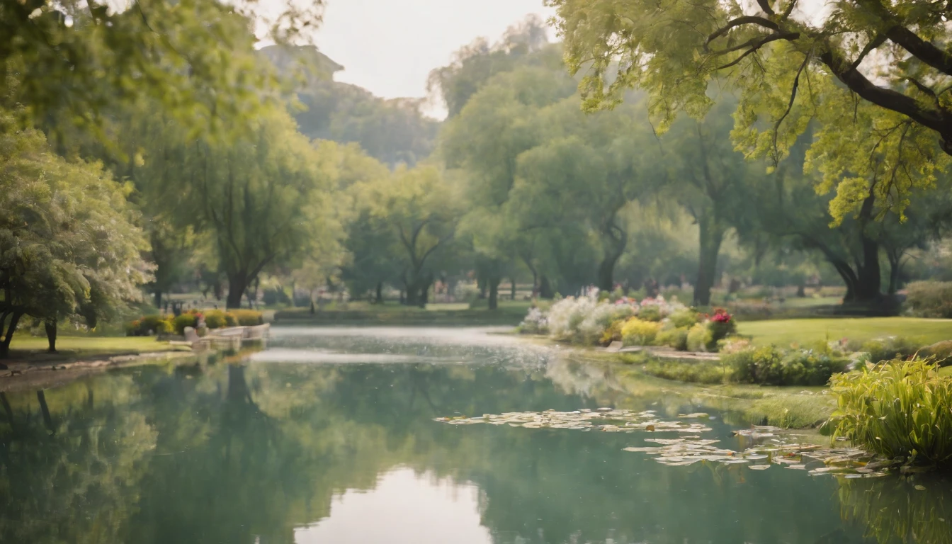 Large parks,Chii,water bloom,dynasty