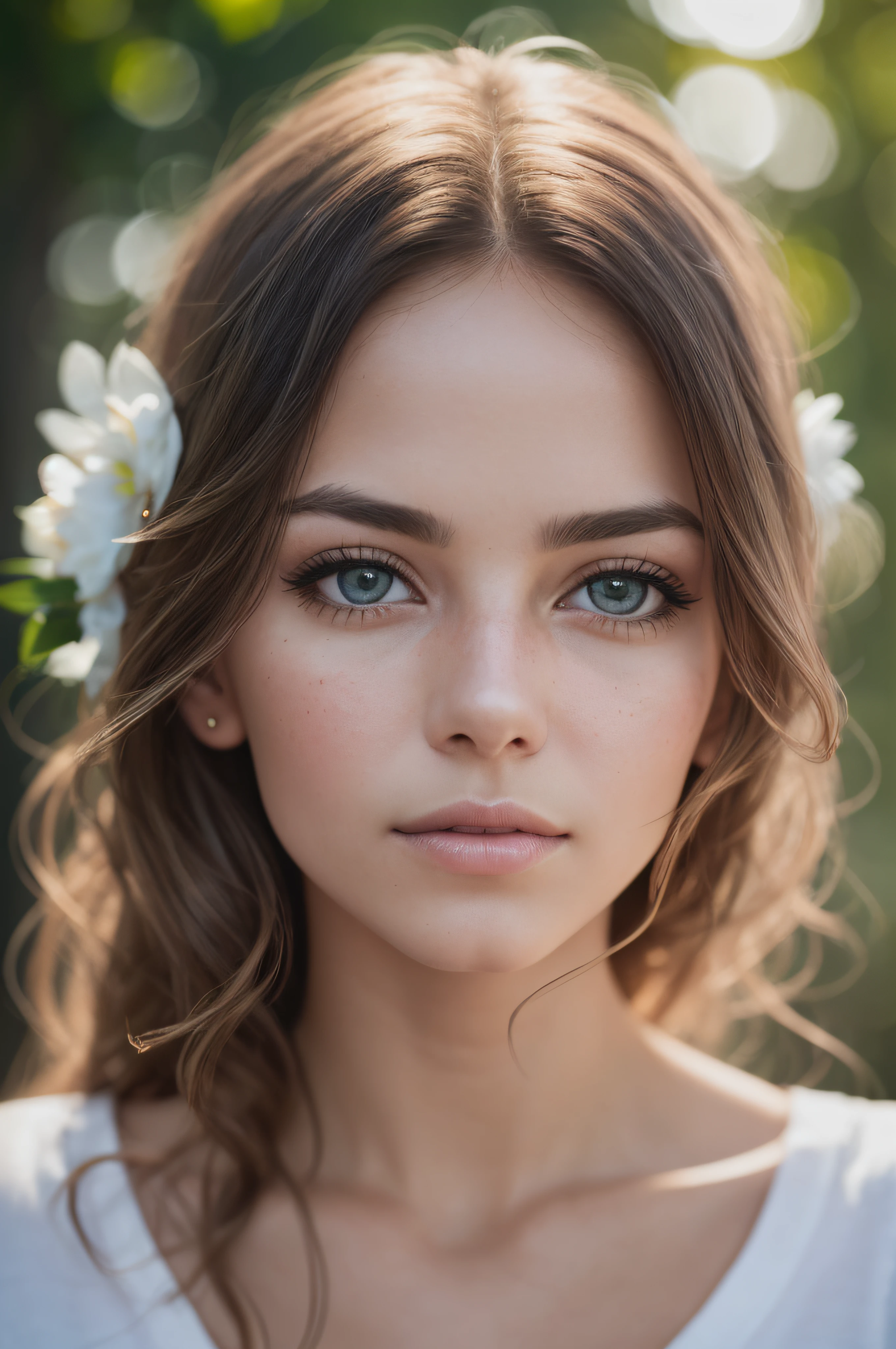 angel, armor gold (masterpiece, best quality, high resolution:1.4), 1girl, angel, skin pores texture, Hair red, HD , Photography, movie, cinematic, full Body, Realistic, (8k, RAW photo, best quality, masterpiece:1.2), (realistic, photo-realistic:1.33), best quality, detailed eyes blue, cute,natural lighting, depth of field, film grain, wrinkled skin, sharp, detailed and realistic portrait of a woman ,(freckles:0.5) , outside, wearing a white t shirt, staring at camera, chapped lips, soft natural lighting, portrait photography, magical photography, dramatic lighting, photo realism, ultra-detailed, intimate portrait composition, Leica 50mm, f1. 4