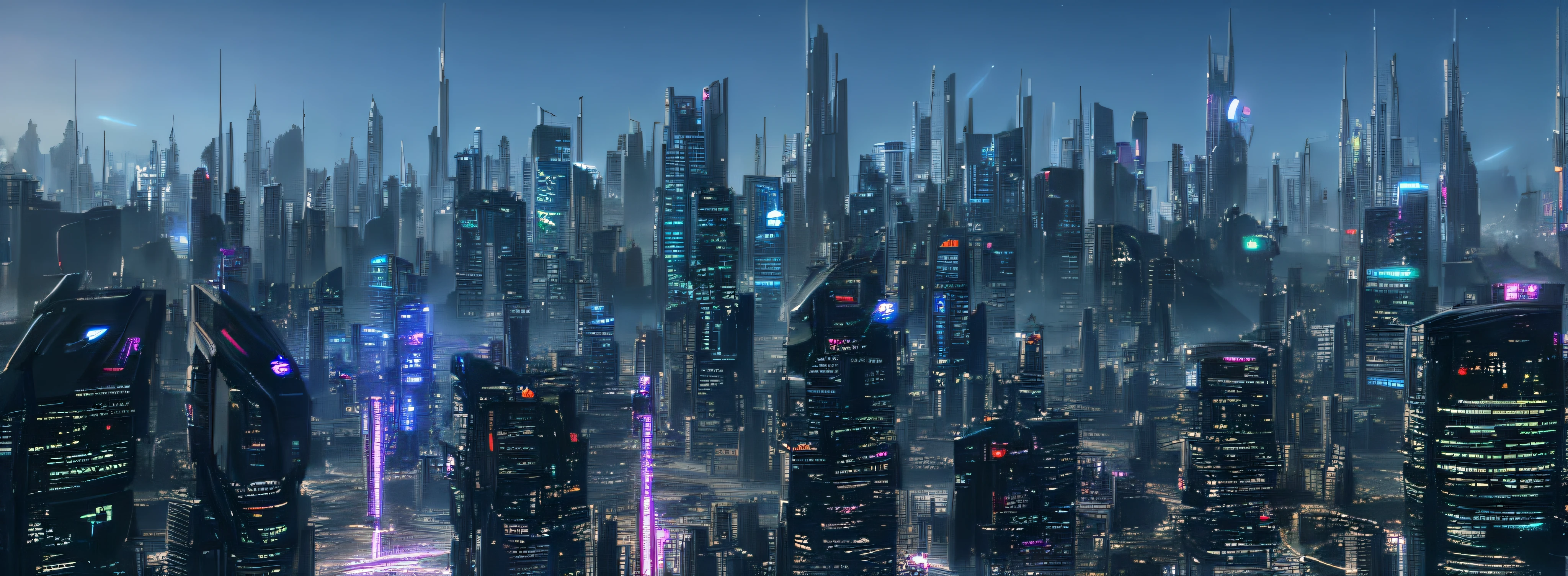 futuristic city with skyscrapers and a glowing tower at night, futuristic cityscape, futuristic city scape, futuristic metropolis, photo of futuristic cityscape, dark futuristic city, hyper-futuristic city, futuristic city, futuristic cyberpunk city, futuristic dystopian city, otherwordly futuristic city, futuristic city backdrop, vista of futuristic city, cyberpunk cityscape, cyberpunk metropolis, futuristic city in background, futuristic city with skyscrapers and a glowing tower at night, futuristic cityscape, futuristic city scape, futuristic metropolis, photo of futuristic cityscape, dark futuristic city, hyper-futuristic city, futuristic city, futuristic cyberpunk city, futuristic dystopian city, otherwordly futuristic city, futuristic city backdrop, vista of futuristic city, cyberpunk cityscape, cyberpunk metropolis, futuristic city in background, highly futuristic super-city megapolis with highly clustered and dense skyscrapers and population, Tokyo in the year 2 2 5 0, Tron-like neon skyscrapers, cyberpunk city in the year 2 2 5 0, laser beams extending from skyscrapers, neon super-city megapolis with neon skyscrapers of blue and purple, Space Opera and Horror science-fiction, supermassive super-city utopia with 275 Million people, Skyscrapers stretching for hundreds of miles into the horizon, dark blue foggy sky at night, light pollution, super-city cyberpunk nightlife,