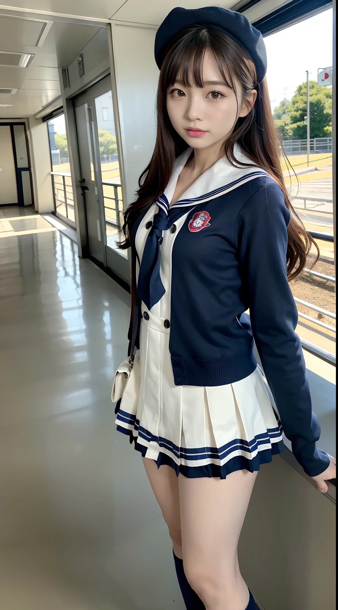 Close up portrait of Japan woman in short skirt, japanese goddess, sexy girl, japanese model,twin tails、 beautiful asian girl, japanese girl, japanese girl, My chest is about to burst, Man Japan Woman, Phenomenal cuteness、Her thighs are open and her white panties are visible.、raised pubic bone、Phenomenally cute 、japanese girl uniform、Wearing Japanese school uniform、japanese school uniform、surreal 、dressed like a high school girl、surreal 、wearing a uniform、real high school girl、girl in uniform、wearing a uniform、 Pause、Full body Esbian、nice skin、glowing skin、nice thighs、Shining thighs、shining legs、barefoot , Japanese high school 、Idol、Korean Idol、please invite me inside、inviting eyes