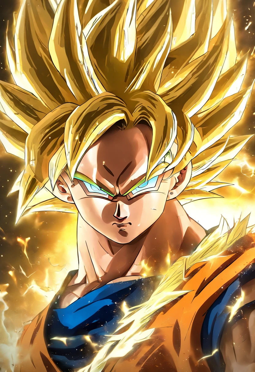 goku super sayajin, realist, perfect, 64k,HDR,RAW.