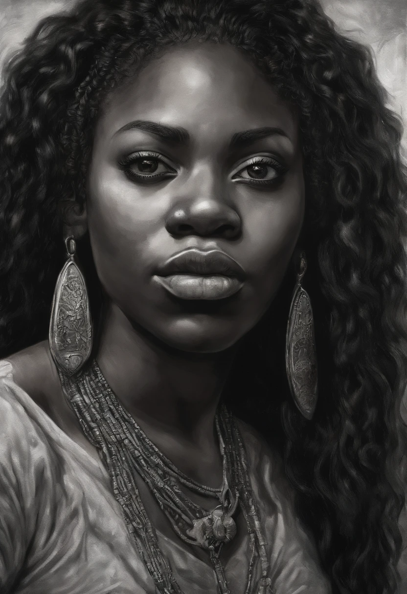 **Post-Impressionism style, black woman, introspective self-portraits, capturing the inner thoughts, emotions, and identity of black woman through evocative and introspective self-representations. --v 4 50** - (fast) --s 2