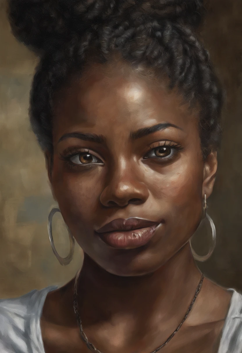 **Post-Impressionism style, black woman, introspective self-portraits, capturing the inner thoughts, emotions, and identity of black woman through evocative and introspective self-representations. --v 4 50** - (fast) --s 2