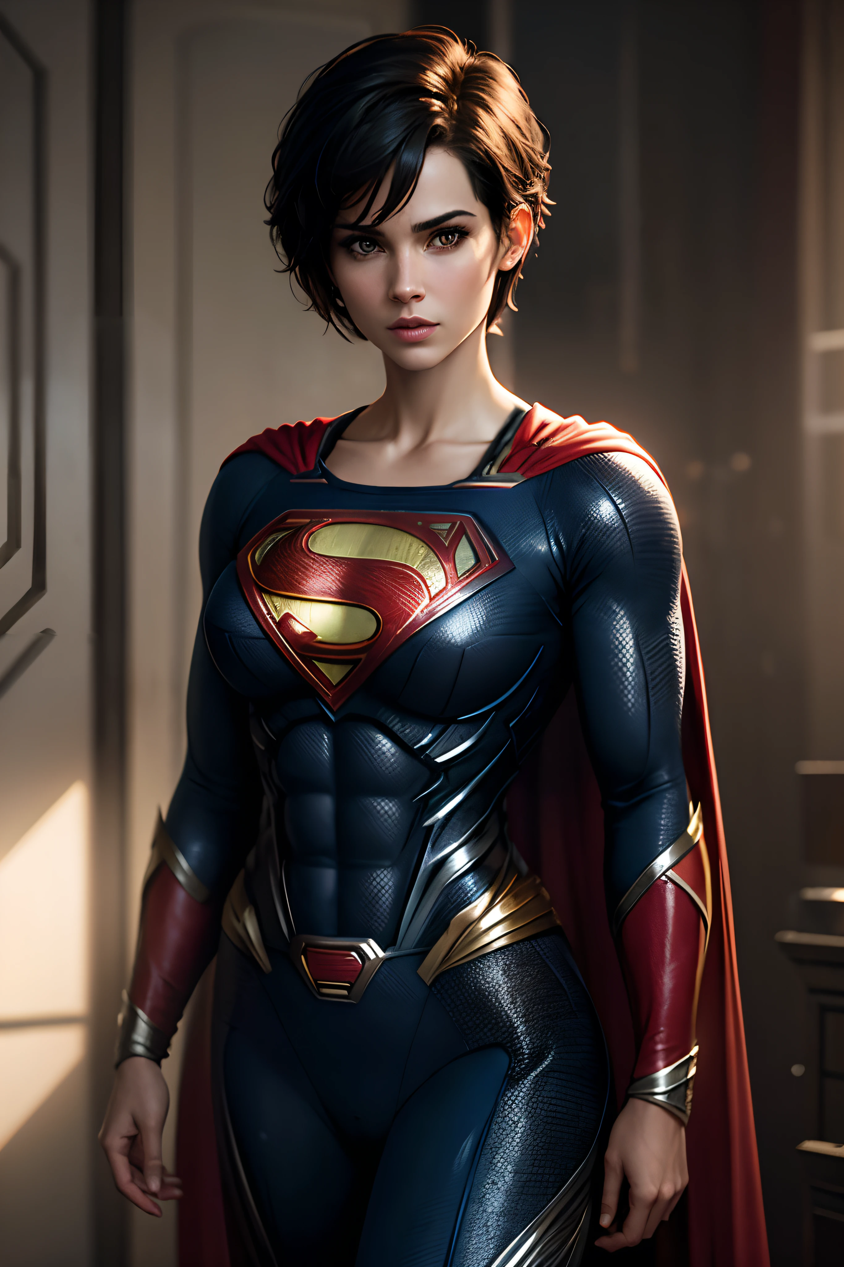Female, movie man of steel, superman, hair pixie