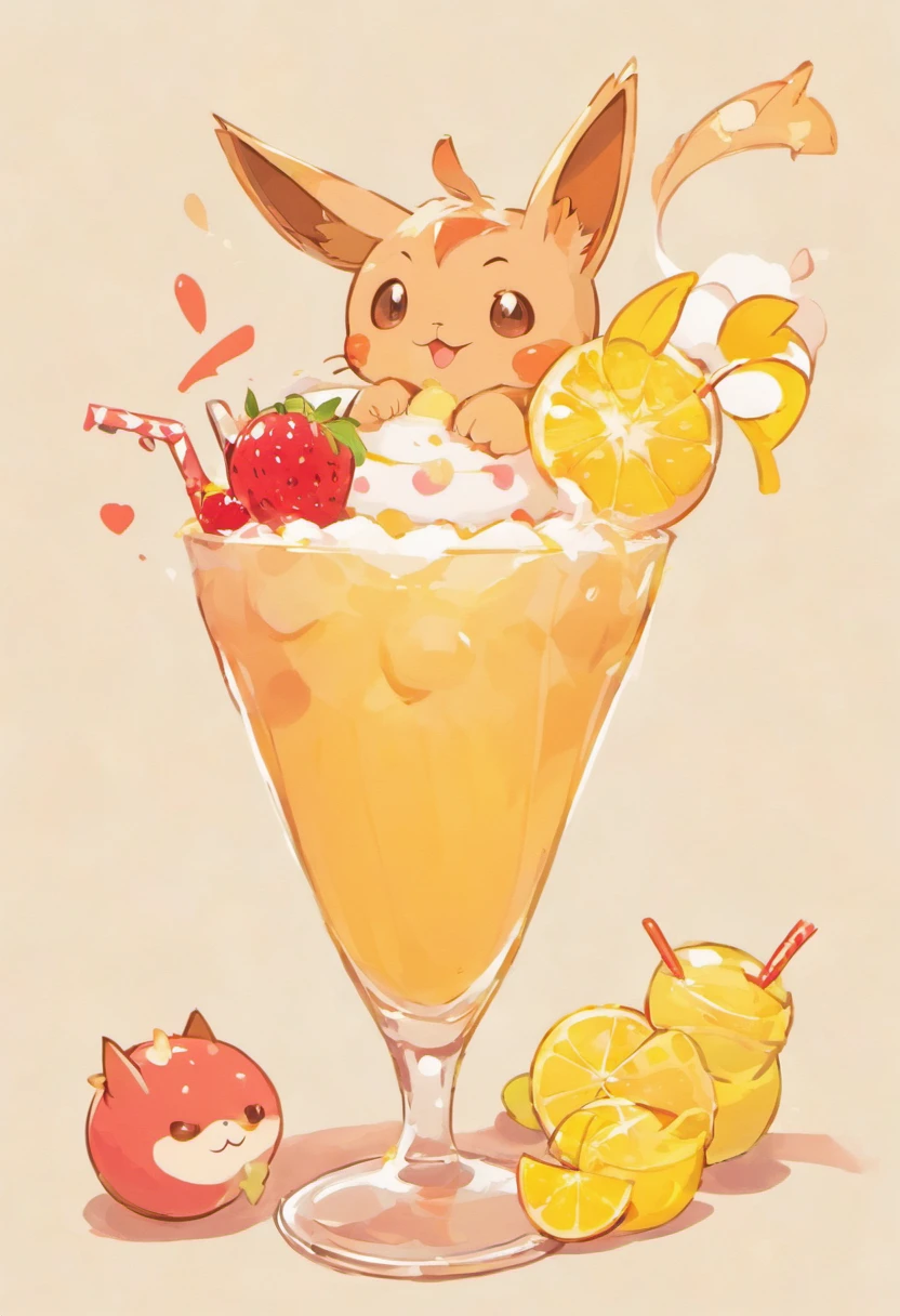 Buffy,drinks,pussycat,Fruit drinks,Ice cream drinks,A drink,Beautiful,sweet,delicious,Increased appetite,summer day