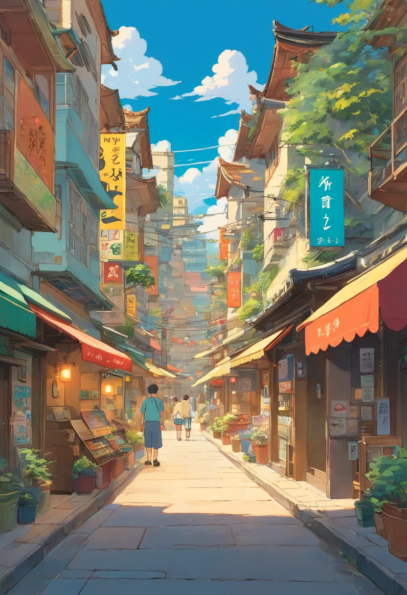 There is a picture of a postcard,There is a picture of the city on it, Package cover, mail art, author:Inglida Juniper, by Milton Menasco, Full view, miami. illustration, full page illustration, author:Micha Klein, artistic impression, full - view, inspired by Zoran Mušič, author:Warren Mahi, Cityscape,Zhuhai Sun Moon Shell