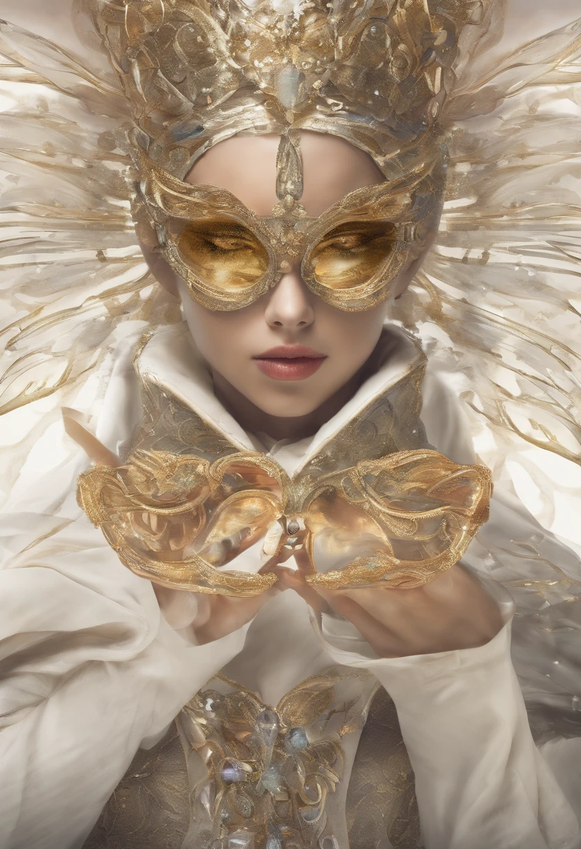 futuristic glasses, detalhes intrincados, fios de ouro, hd