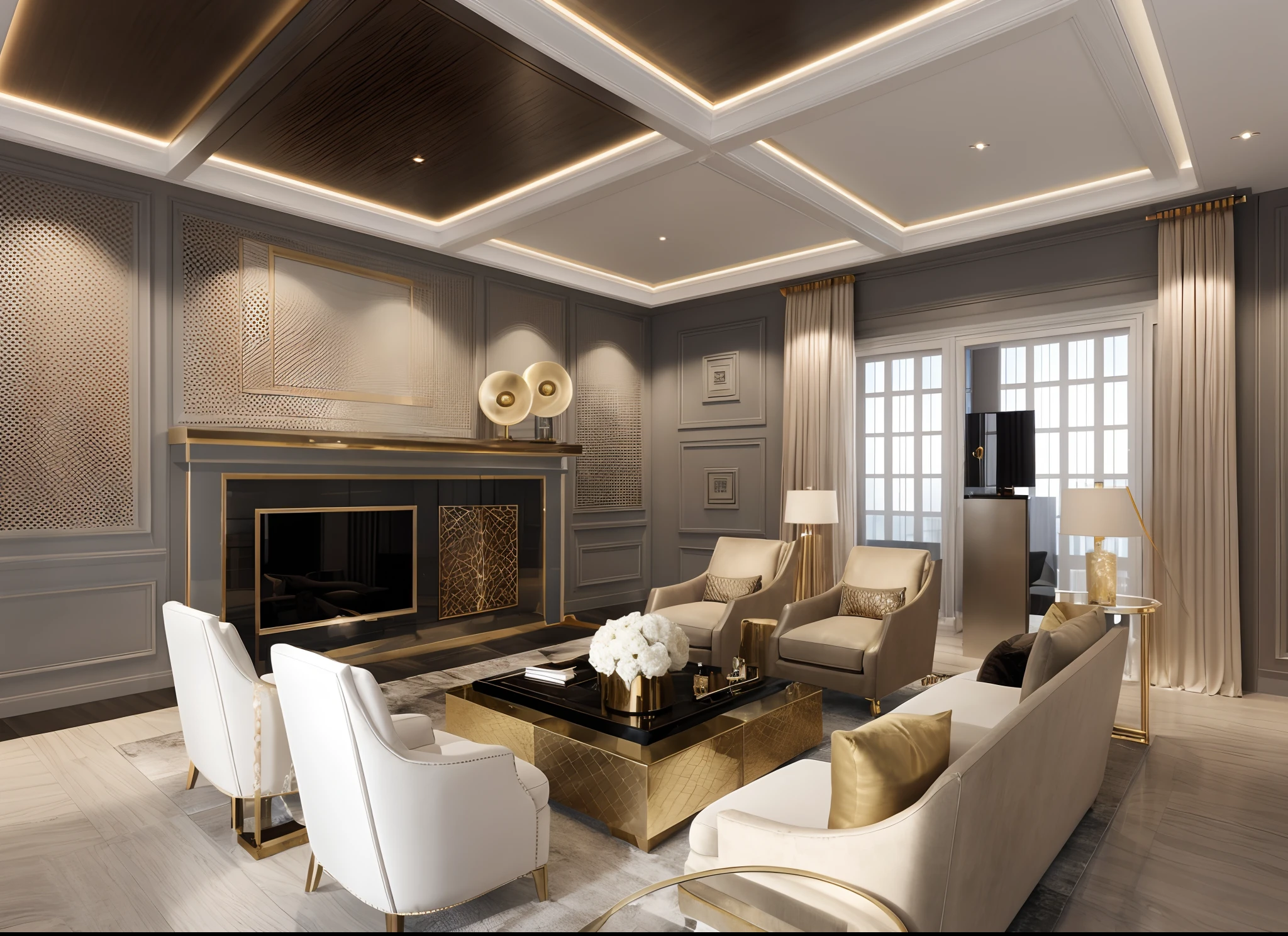 luxirous livingroom,