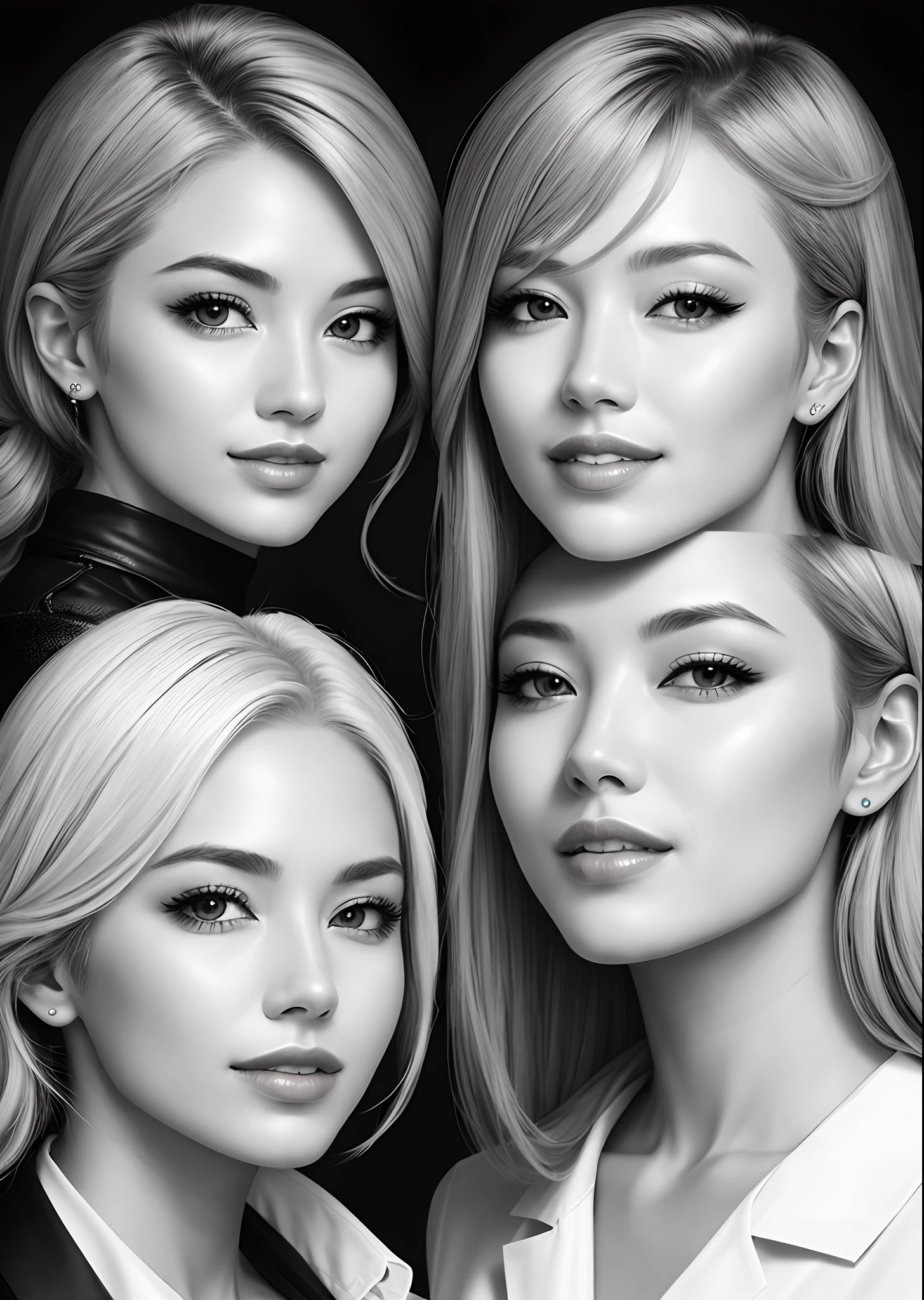 Female Dentist　line-drawing