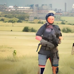 Soldier, cyberpunk, armed