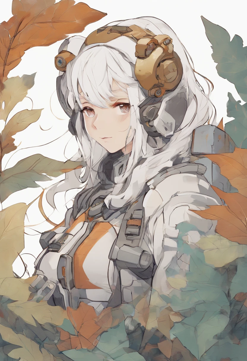 (absurdres, highres, best quality:1.3), lo-fi hiphop, chillhop, fantasy, limited palette, chibi, white hair,rusty, emit light,glowing, white teddy bear, rusty metal, smile,
nostalgic, rusty mechanical robot in full body armor with a cute chibi girl in the palm of his hand, upper body, beautiful lighting, sleeping, falling leaves, hair ornament
(watercolor \(medium\), watercolor pencil \(medium\):1.12),