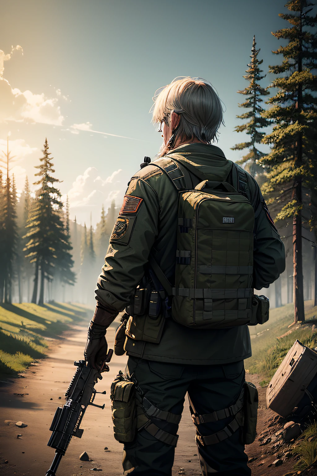 Escape from Tarkov、Male soldiers、Heavy equipment、ln the forest