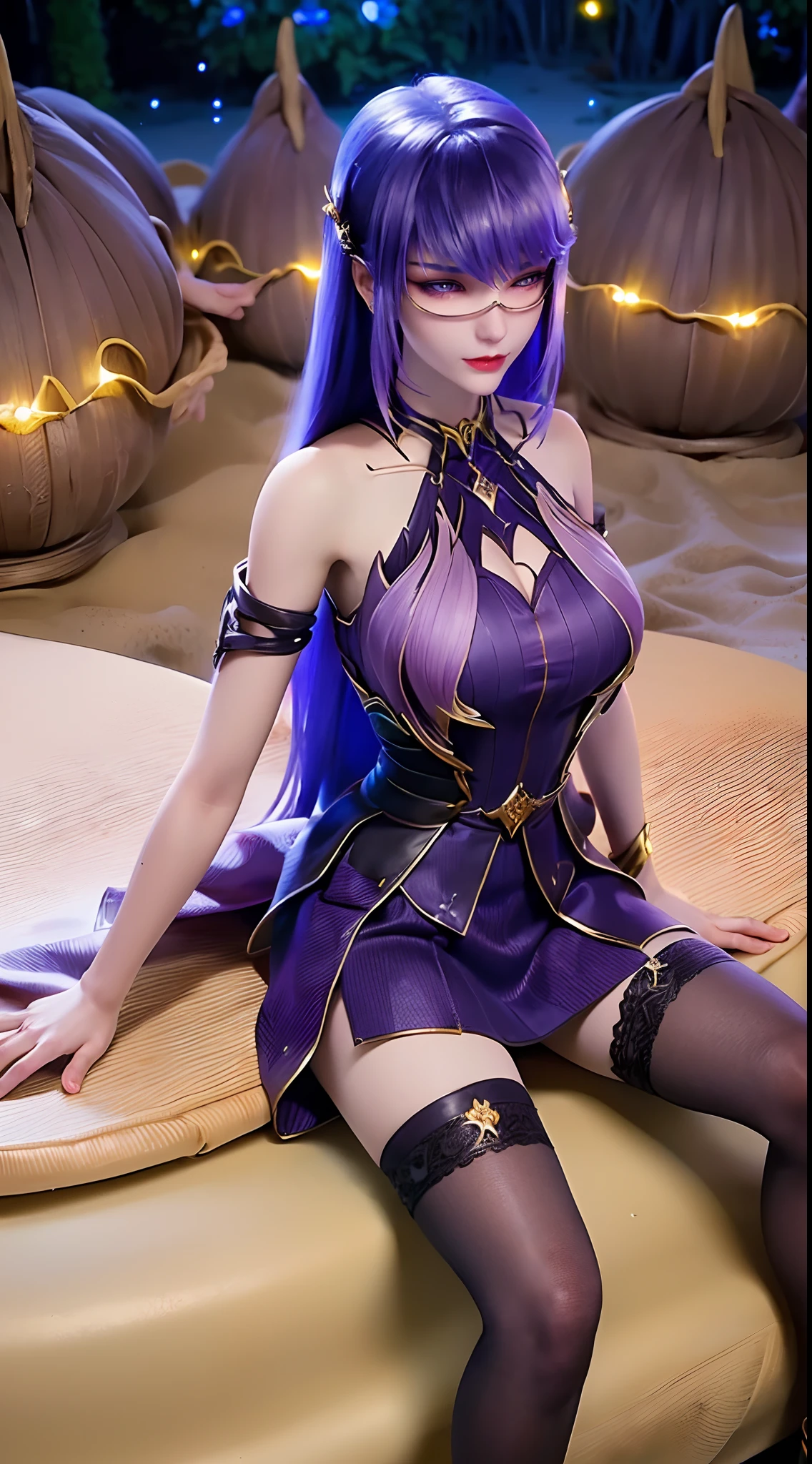 25-year-old Korean girl，1 Sister，girl on top， dive， I have a perfect face， eBlue eyes， income，  dive，Under water深处，Under water，breaking，ton de asur，(((Fish cage as a whole, Purple colored hair,delicate high heels，smooth thigh，Exquisite facial features and beautiful eyes bodyesbian，while lying down，smooth thigh，The skirt was blocked