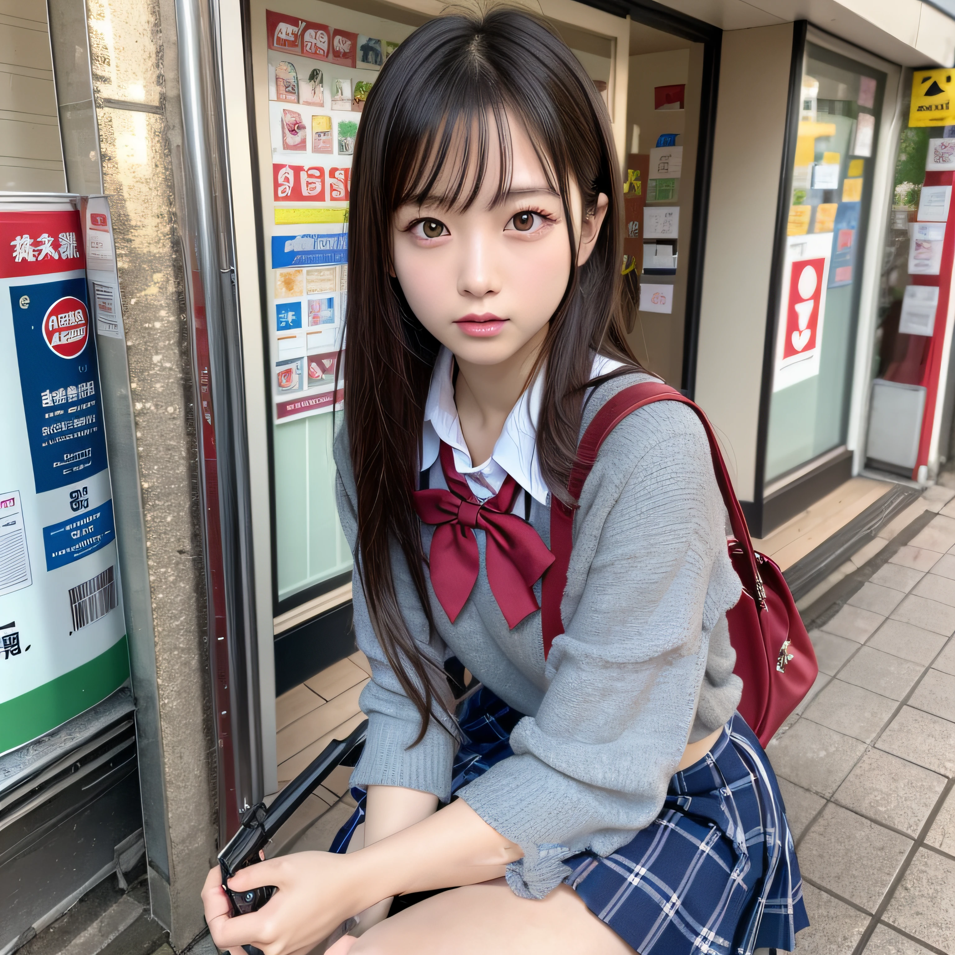 absurdres, absolutely resolution, incredibly absurdres, highres, ultra detailed, official art, unity 8k wallpaper,
BREAK
1 girl, soro, twintails, long hair, black hair, bow, blazer, plaid skirt, check scarf, (blush, embarrassed:1.2), (angry:0.8), upper body, open mouth,
BlazerCardigan,
BREAK
love letter, holding letter, presenting letter, (hand over the letter, reaching out:1.1),
BREAK
school rooftop, building, chain-link fence, sunset,