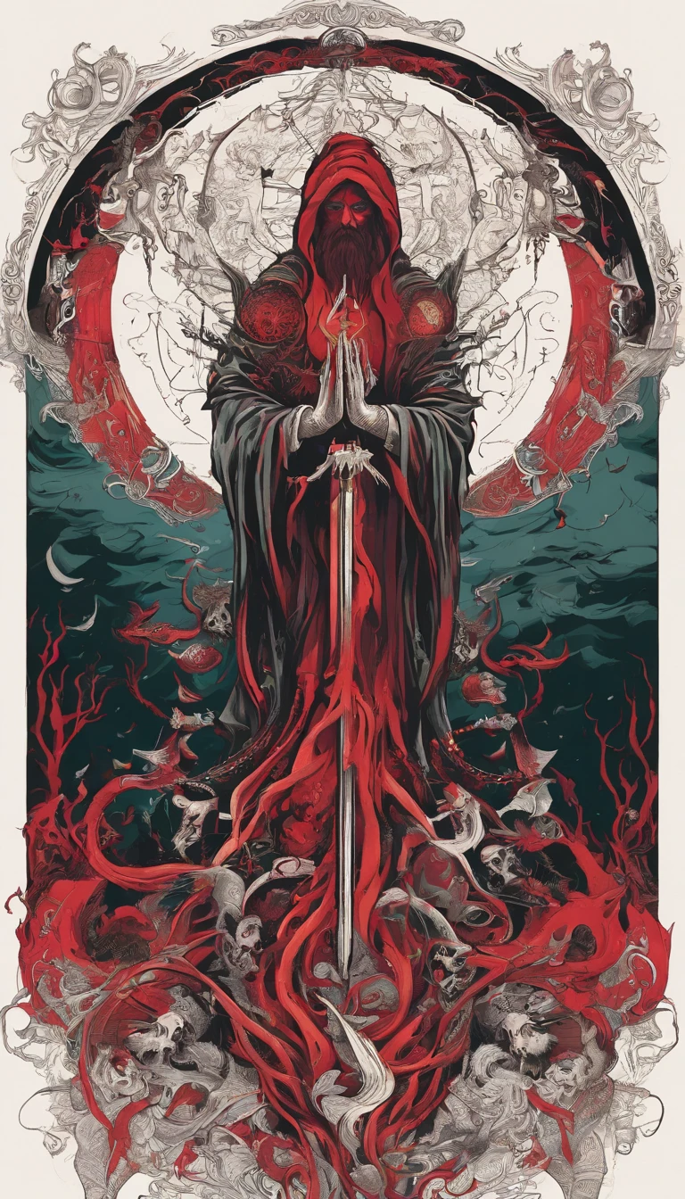 From the depths he emerges, jesus
The Cthulhu's Parade in crimson hues.
Whispers of the otherworldly echo,
A festival where madness and beauty fuse.
In the night sky adorned with abyssal splendor,
Feathers stained with blood dance and soar.
Entwined by threads of fate,
The deranged revel in ecstasy's roar.
Oh mighty Cthulhu, ruler of the depths,
In our pursuit of desires so forlorn,
We embark on a path of madness and despair,
Guided by the disciples of the one we adorn.
On the grand boulevard, grotesque forms stride,
Where terror and beauty intertwine.
In the realm betwixt dreams and nightmares,
We surrender ourselves to euphoria's shrine.
Praise his name, the great Cthulhu,
Monarch of the abyss, the wellspring of our insanity.
In this eternal procession's stage,
We celebrate the coming of the world's calamity.
