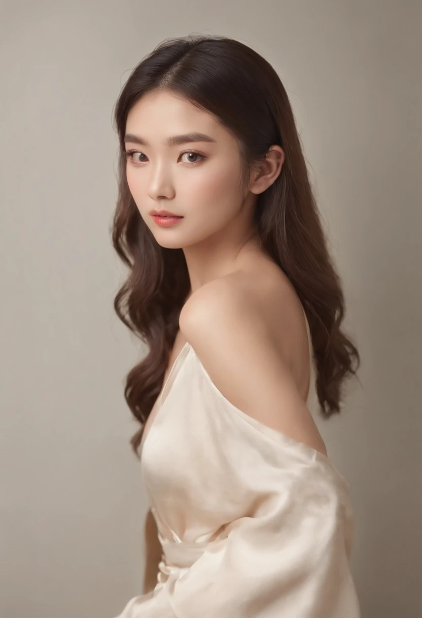 20-year-old Chinese woman，cuerpos perfectos，Inocente y adorable。Peinado chino antiguo。Redness and swelling of eye bags，Ojos brillantes y transparentes，Ancient Chinese Makeup Eyelashes。（piel grasa：1.2）Skin reflection，（Large bust：1.4）。empapado。Desnudo por todo el cuerpo。Escote largo。The pose protrudes back and forth，sexy action。manos delgadas，Brazos blancos。Temperamento de hada。A nuanced representation of the face，Cara de hada，Superficie blanda，Shy and flushed face。labios rojos。bailar，Dentro del antiguo palacio imperial chino。super cerca，Dimensiones generosas，Obras maestras maestras，8k，Angle Dynamic，the golden ratio。Alta calidad，Hiperdetalle，Anime realista