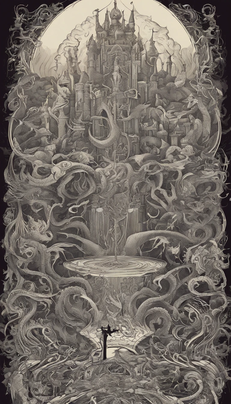 [Masterpiece], A collection of mythical Creatures, inspired by Surrealist Design, with 4k quality, in 3D, with Art Nouveau style, masterpiece made with Pastel Colors, captured by Cinema Camera, in a total and centralized frame, with maximum quality and maximum details, and a wide view of the masterpiece, with a fantastic background