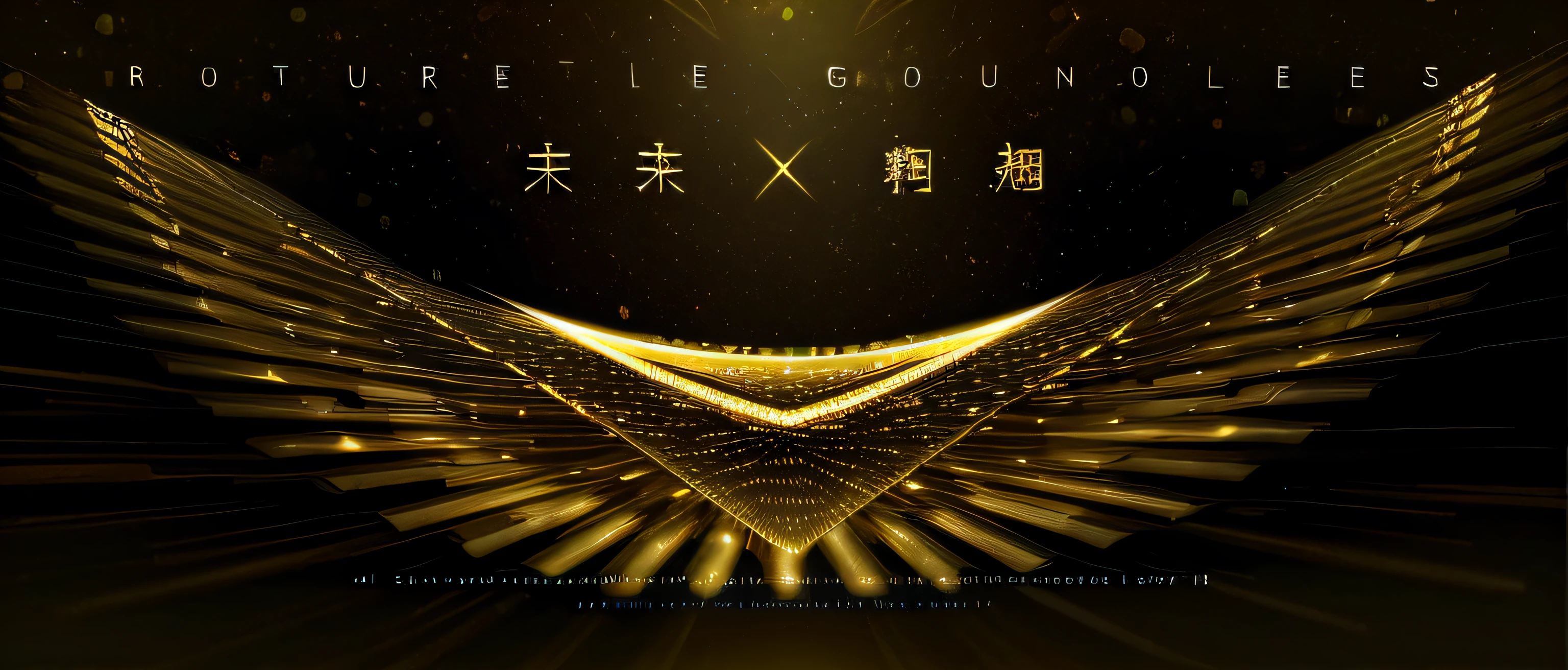 /imagine prompt: Red gold main screen，Background with，Golden particles，abstracted:: --aspect 16:9 --quality .25