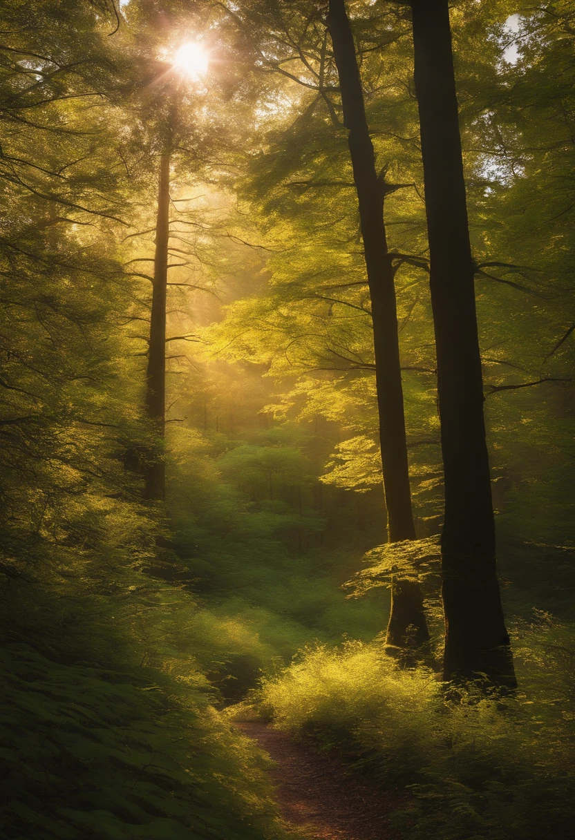 The forest grows gradually when light reaches it