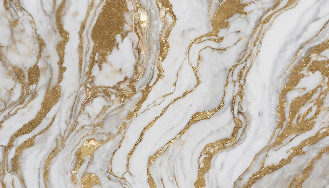 marbled，Jazz white marble texture，Quartz stone，Clear texture，Big rift，Natural stone grains，Pearl white，Gold fine texture