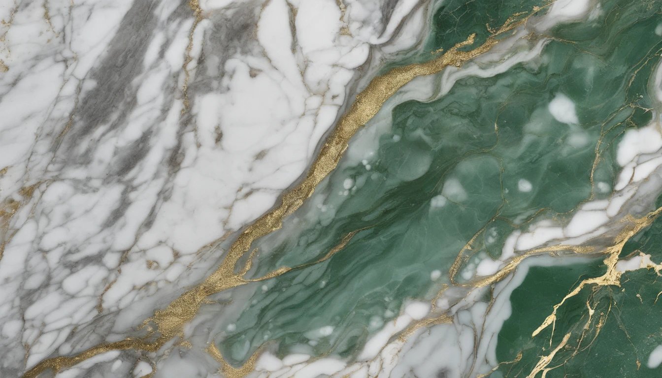 Green marble，Jazz white marble texture，Quartz stone，Clear texture，Big rift，Natural stone grains，Pearl white，Gold fine texture