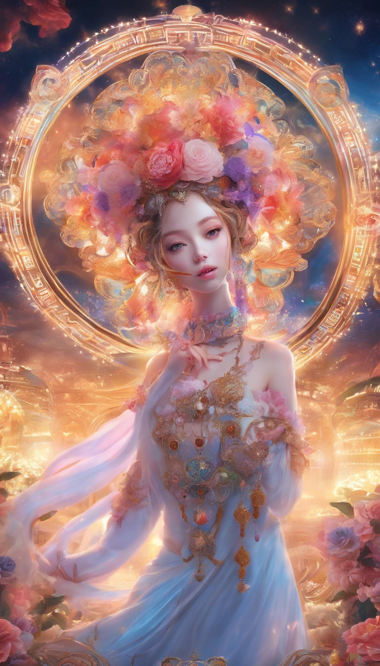 edgBunny，Eat mooncakes，Laurel，Moon，The light is depicted in detail，oc rendered，high qulity，tmasterpiece，Hyper-realistic，Ultra photo realsisim，8K，super-fine，ultra - detailed，Ultra-wide angle of view，dynamic viewing angle