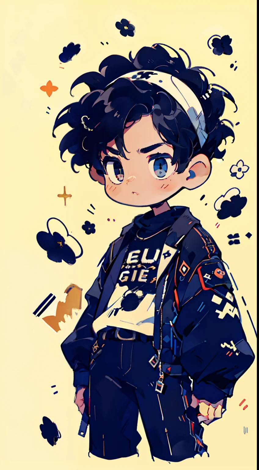 (best quality,ultra-detailed), (realistic) portrait of a boy with a white body, long black hair in a ponytail, wearing a black headband adorned with white flowers, wolf ears, a black t-shirt, a white jacket, a belt, light blue pants, and long black sneakers. The artwork should showcase the boy's expressive and detailed eyes, as well as his lips, with a focus on capturing his unique facial features and emotions. The overall style should be a blend of concept art and photography, with vivid colors and sharp focus. The lighting should highlight the boy's face and create a captivating atmosphere.