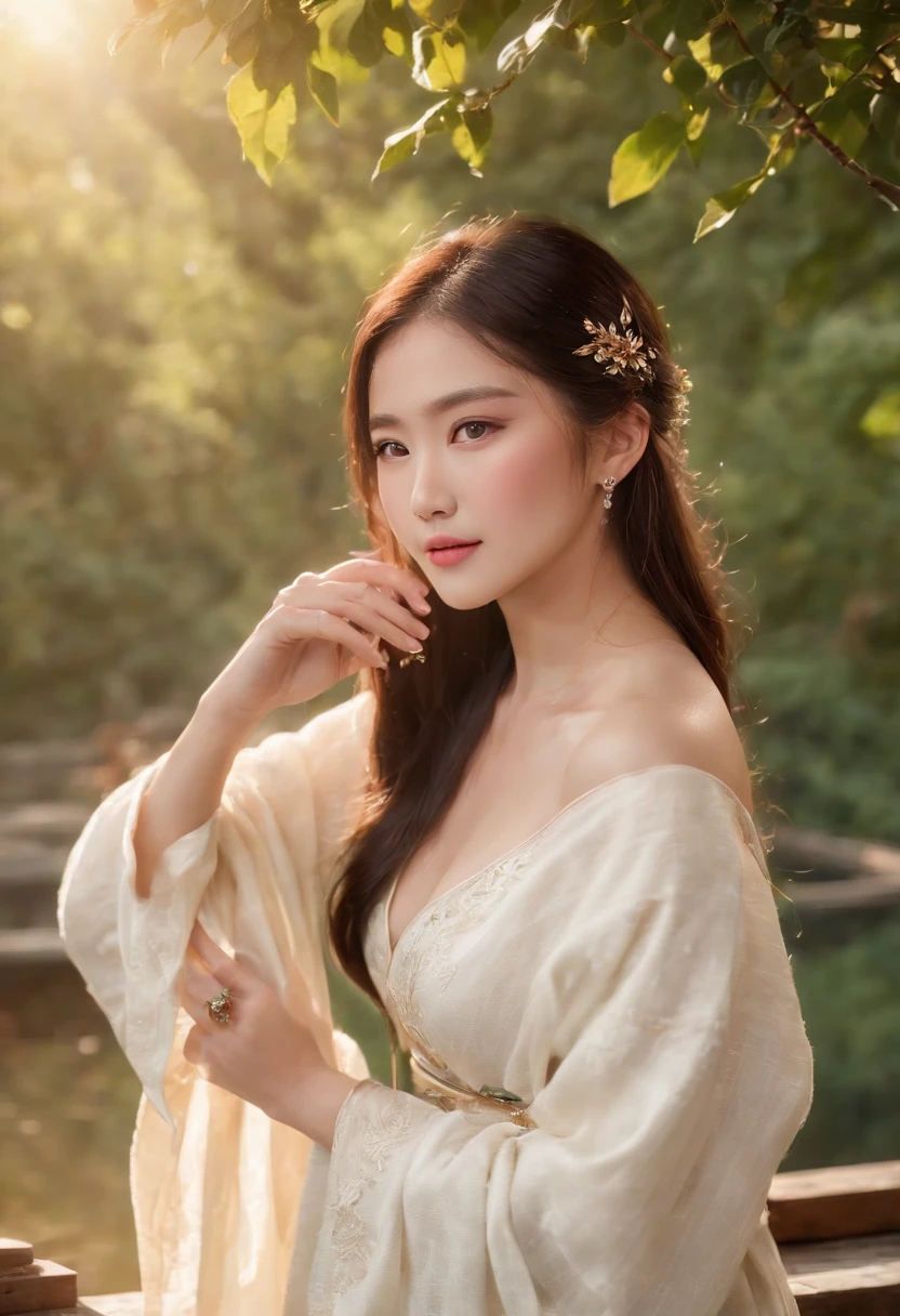 morning,(Early morning),(day:1.8),in summer,onsen,(nature:1.9),1girl,full body,black hair,very long hair,grin,sexy,unaligned breasts, dynamic angle,dynamic pose,outdoors,chinese style architecture,High color saturation,Color saturation,(jewelry:1.9),putting on jewelry, Warm light,Warm light,
ray tracing,cinematic lighting,(raw photo:1.2), (photorealistic:1.4), absurdres, incredibly absurdres, huge filesize , ultra-detailed, highres, extremely detailed,best quality ,masterpiece, illustration, an extremely delicate and beautiful, extremely detailed ,CG ,unity ,8k wallpaper, Amazing, finely detail, masterpiece,best quality, pureerosface_v1,ulzzang-6500-v1.1,