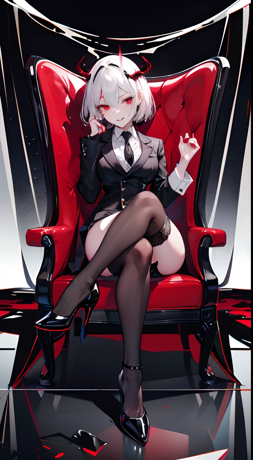 black lence stockings,high-heels,sitted,opening legs,is shy,Transparent underwear,soaking wet,Liquid runoff,red eyes,Arrogant,succubi,The demons,Stick out your tongue,Bad laughs,Translucent panties,female genital,Open the