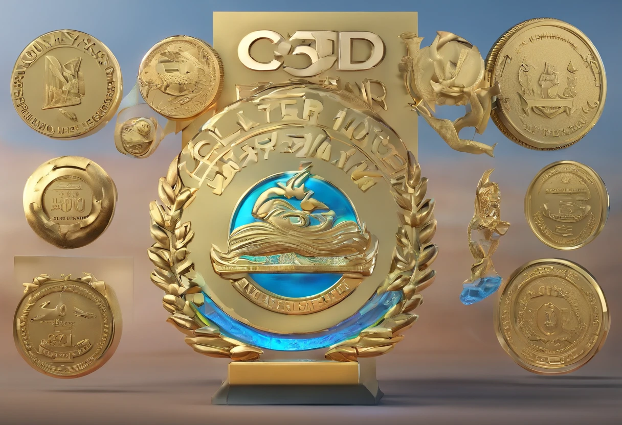 Water material medals