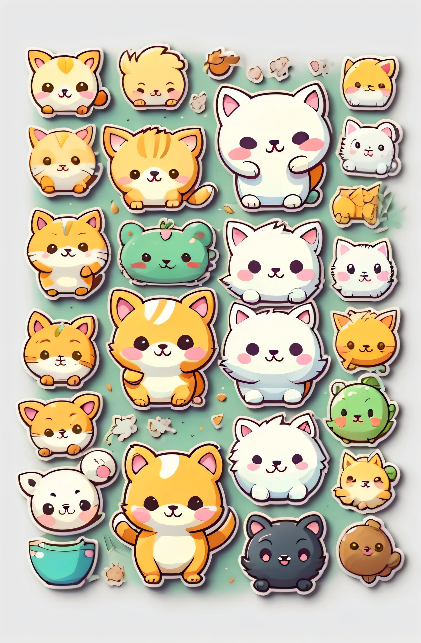 Cute pet,lineworks,Line drawings,delicated,adolable,baozi,Dumpling,pets,Cartoony
