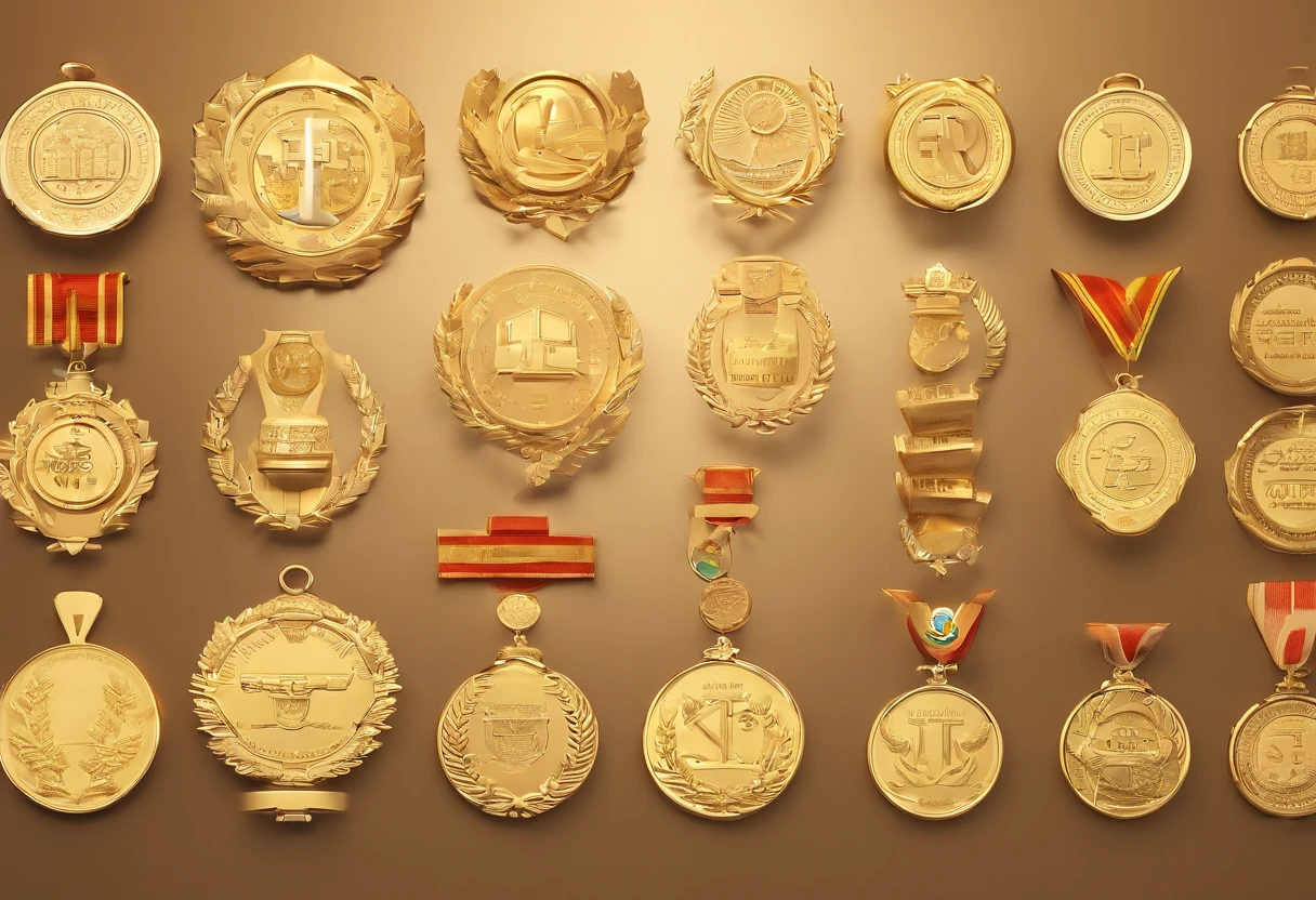 Material de vidro。k hd。Medals。cleanness
