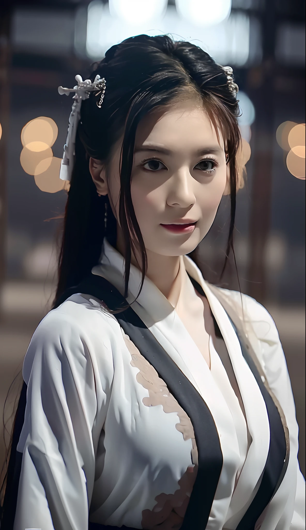 arafed asian woman in a white robe posing for a picture, chinese girl, palace , a girl in hanfu, chinese woman, asian girl, gorgeous chinese model, korean girl, japanese model, beautiful asian girl, asian woman, beautiful oriental woman, korean woman, traditional beauty, chinese style, beautiful south korean woman, an asian woman, young asian girl