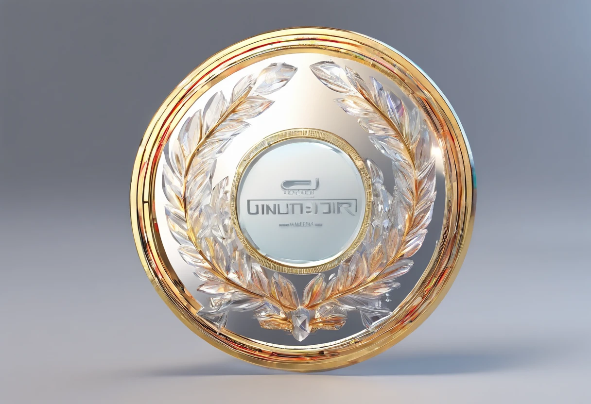Glass round medal。 Acrylic crystal