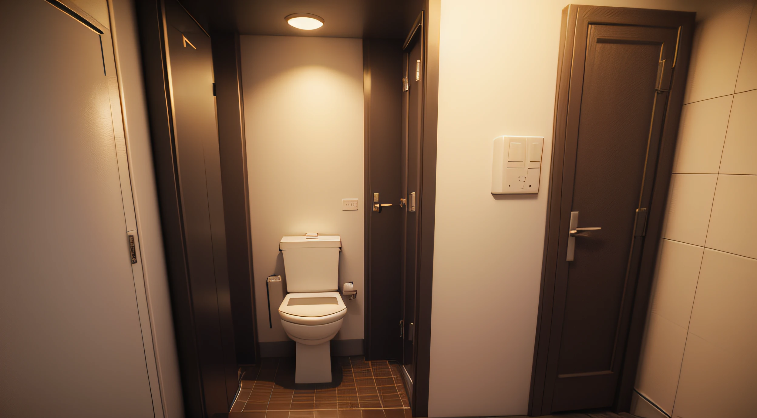 restaurants toilet, with a thief in it